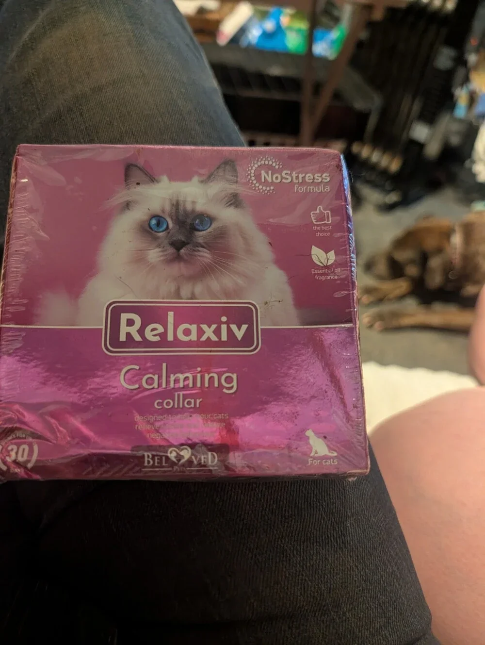 Beloved Pets Relaxiv Calming Collar for Cats - Pheromone Anxiety Relief - New